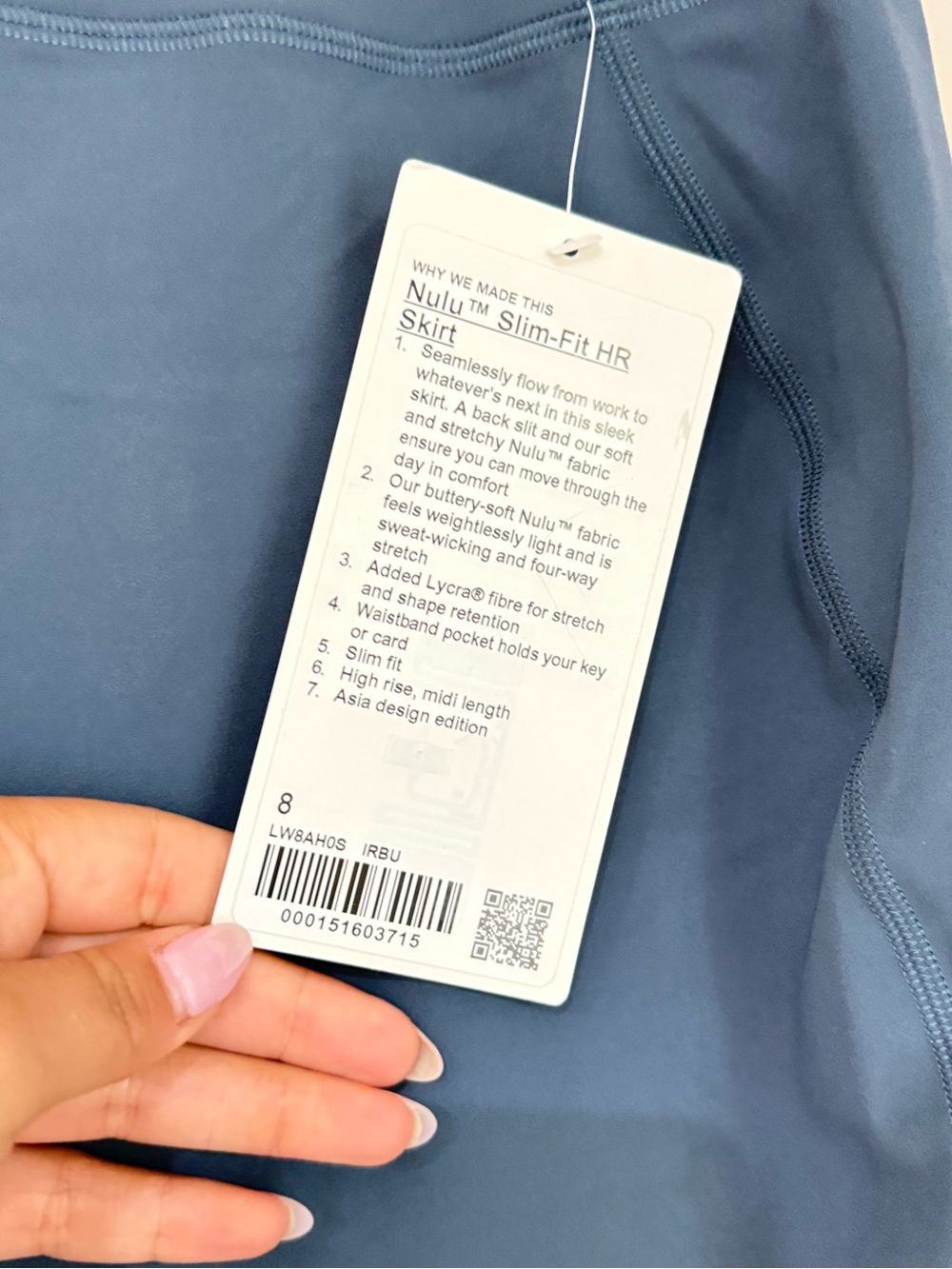 Lululemon Nulu Slim-Fit High-Rise Skirt 8 NWT - Picture 4 of 5